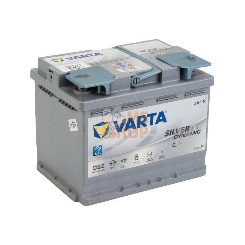 Batterie 12V 60Ah 680A AGM Silver Dynamic VARTA | VARTA Batterie 12V 60Ah 680A AGM Silver Dynamic VARTA | VARTAPR#633682