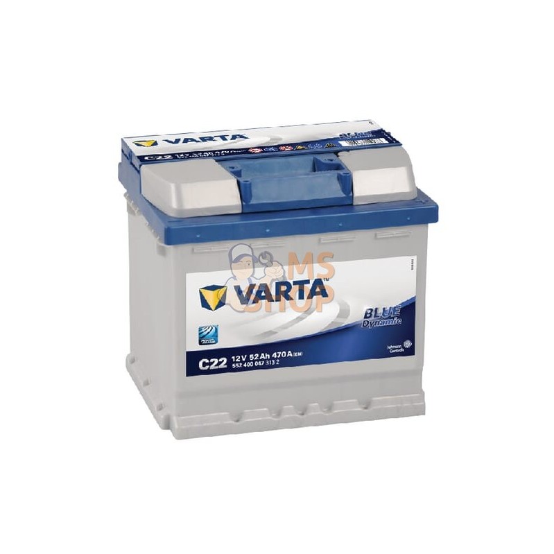 Batterie 12V 52Ah 470A Blue Dynamic VARTA | VARTA Batterie 12V 52Ah 470A Blue Dynamic VARTA | VARTAPR#633715