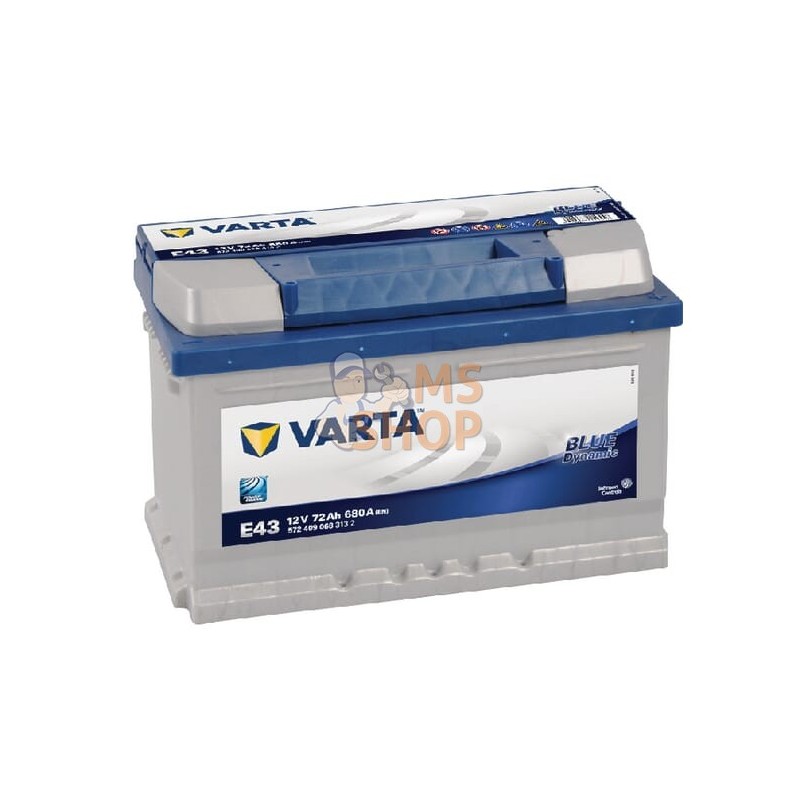 Batterie 12V 72Ah 680A Blue Dynamic VARTA | VARTA Batterie 12V 72Ah 680A Blue Dynamic VARTA | VARTAPR#633706