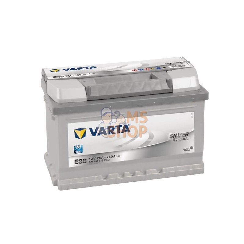 Batterie 12V 74Ah 750A Silver Dynamic VARTA | VARTA Batterie 12V 74Ah 750A Silver Dynamic VARTA | VARTAPR#970788