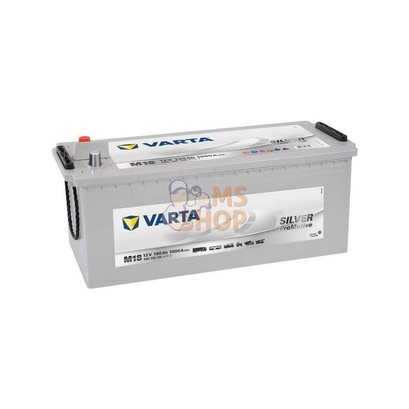 Batterie 12V 180Ah 1000A Silver Dynamic VARTA | VARTA Batterie 12V 180Ah 1000A Silver Dynamic VARTA | VARTAPR#633666