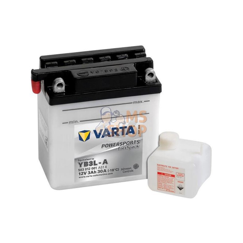 Batterie 12V 3Ah 30A VARTA | VARTA Batterie 12V 3Ah 30A VARTA | VARTAPR#633777