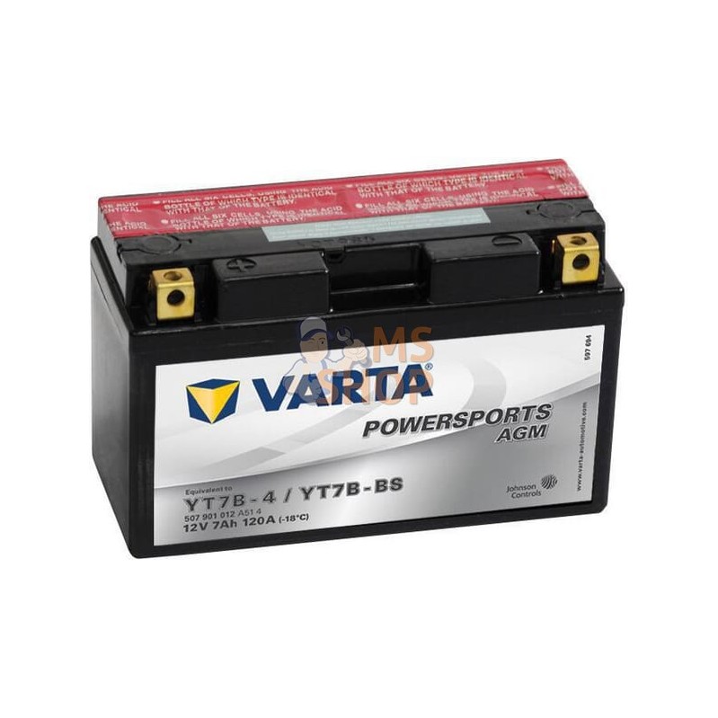 Batterie 12V 7Ah 120A AGM Powersports VARTA | VARTA Batterie 12V 7Ah 120A AGM Powersports VARTA | VARTAPR#633773