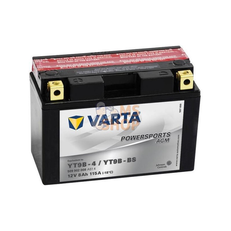 Batterie 12V 8Ah 115A AGM Powersports VARTA | VARTA Batterie 12V 8Ah 115A AGM Powersports VARTA | VARTAPR#633758