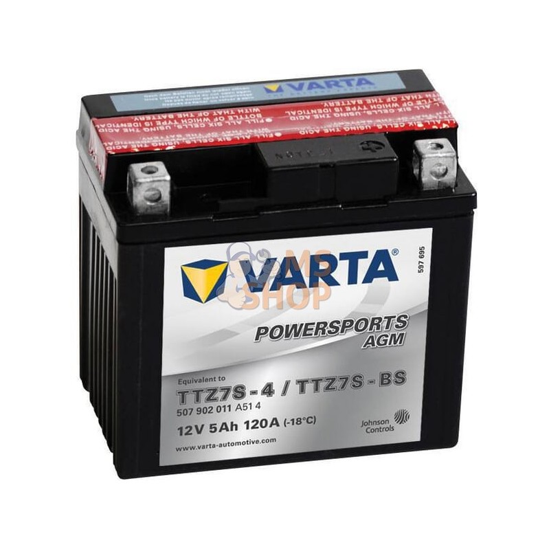 Batterie 12V 5Ah 120A AGM Powersports VARTA | VARTA Batterie 12V 5Ah 120A AGM Powersports VARTA | VARTAPR#633770