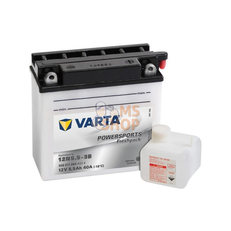 Batterie 12V 5,5Ah 55A VARTA | VARTA Batterie 12V 5,5Ah 55A VARTA | VARTAPR#633772