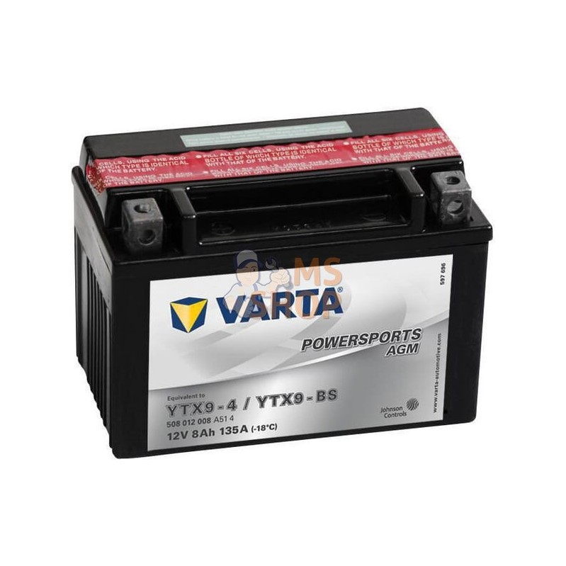 Batterie 12V 8Ah 135A AGM Powersports VARTA | VARTA Batterie 12V 8Ah 135A AGM Powersports VARTA | VARTAPR#633771