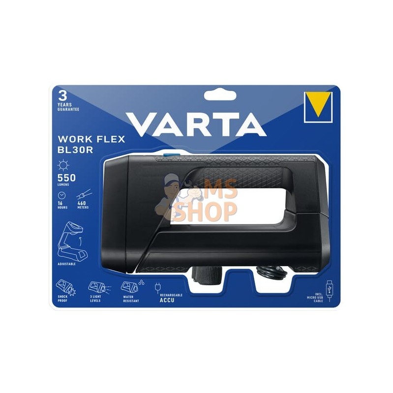 Lampe de poche Work Flex BL30R Light | VARTA CONSUMER BATTERIES Lampe de poche Work Flex BL30R Light | VARTA CONSUMER BATTERIESP