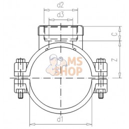 Siège PP 140mm x 2" F | VDL Siège PP 140mm x 2" F | VDLPR#883601