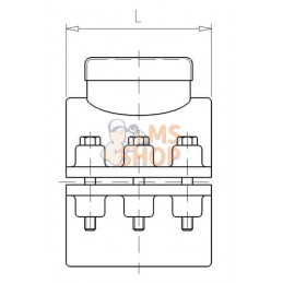 Siège PP 140mm x 2" F | VDL Siège PP 140mm x 2" F | VDLPR#883601