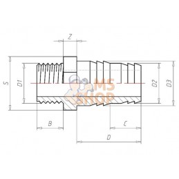 Raccord de tuyau 20mm x M 1/2" | VDL Raccord de tuyau 20mm x M 1/2" | VDLPR#883502