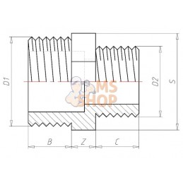 Réducteur 2xM 2" x 1 1/2" | VDL Réducteur 2xM 2" x 1 1/2" | VDLPR#883551