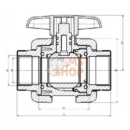 Robinet en PVC DID 3/8" x 3/8" | VDL Robinet en PVC DID 3/8" x 3/8" | VDLPR#883562