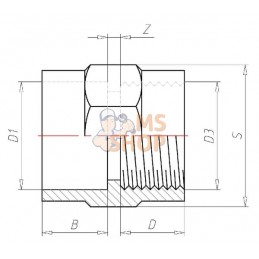 Manchon adaptateur 32mm x F 1/2" | VDL Manchon adaptateur 32mm x F 1/2" | VDLPR#883367