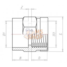 Manchon adaptateur 3/4" x F 3/4" | VDL Manchon adaptateur 3/4" x F 3/4" | VDLPR#883352