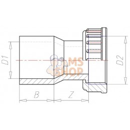 Raccord PVC 25mm x 1" | VDL Raccord PVC 25mm x 1" | VDLPR#883521