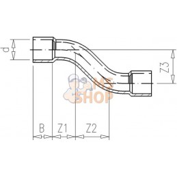 Raccord en S 40x40mm | VDL Raccord en S 40x40mm | VDLPR#883519