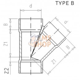 Pièce Y en PVC 110x110x110mm | VDL Pièce Y en PVC 110x110x110mm | VDLPR#883491