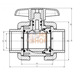 Robinet en PVC DIL 40 x 40 | VDL Robinet en PVC DIL 40 x 40 | VDLPR#883568