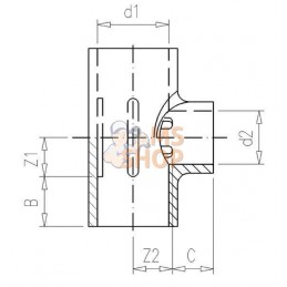 Pièce T en PVC 160x110x160mm | VDL Pièce T en PVC 160x110x160mm | VDLPR#883479