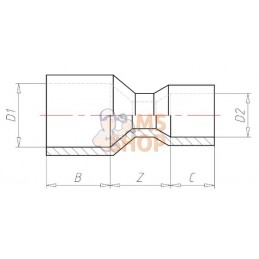 Manchon réducteur 160x110mm | VDL Manchon réducteur 160x110mm | VDLPR#883446