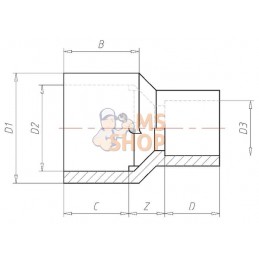 Manchon réducteur 40x32mm | VDL Manchon réducteur 40x32mm | VDLPR#883411