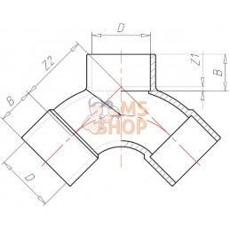 Pièce Y en PVC 50x50x50mm | VDL Pièce Y en PVC 50x50x50mm | VDLPR#883486