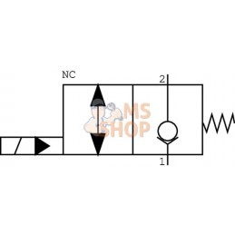 Vanne 2/2 EC08M VF 12Vcc 3/8BS | WALVOIL Vanne 2/2 EC08M VF 12Vcc 3/8BS | WALVOILPR#781010