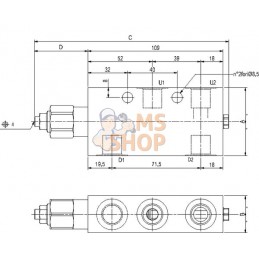 Soupape d'équilibrage N1116 3/8 G5P4 | WALVOIL Soupape d'équilibrage N1116 3/8 G5P4 | WALVOILPR#781133