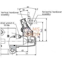 Distribut. 3 voies DF25/3A-12L | WALVOIL Distribut. 3 voies DF25/3A-12L | WALVOILPR#903179