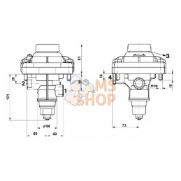 Soupape de remorque | WABCO Soupape de remorque | WABCOPR#915412