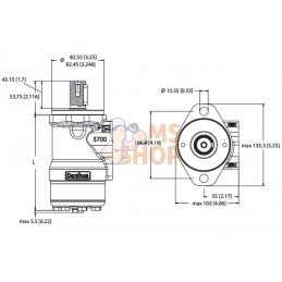 Moteur orb., arbre 25, aiguil. | WHITE Moteur orb., arbre 25, aiguil. | WHITEPR#1112697