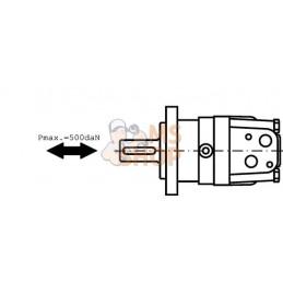 Moteur hydraulique 125 cm3 1:10T35 | WHITE Moteur hydraulique 125 cm3 1:10T35 | WHITEPR#1112706