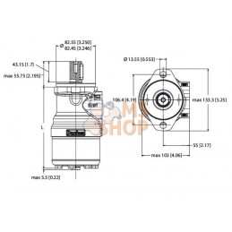 Moteur orb., arbre Ø 1" Z6 A2 | WHITE Moteur orb., arbre Ø 1" Z6 A2 | WHITEPR#1112723