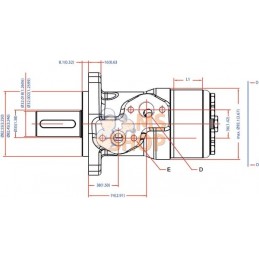 Moteur Orbit , Cardan Ø32,4-L, | WHITE Moteur Orbit , Cardan Ø32,4-L, | WHITEPR#1112845