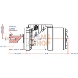 Moteur Orbit , Cardan Ø32,4-L, | WHITE Moteur Orbit , Cardan Ø32,4-L, | WHITEPR#1112845