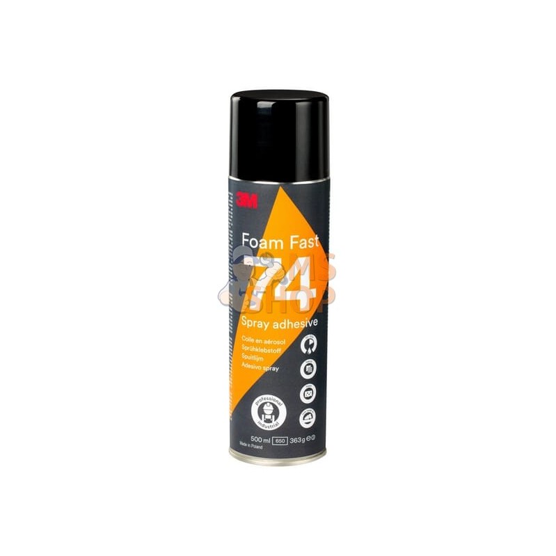 Colle en spray Foam Fast 74, 500 ml, orange Clair | 3M Colle en spray Foam Fast 74, 500 ml, orange Clair | 3MPR#772403