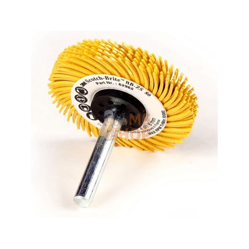 Brosse BB-ZS Ø50mm jaune G80 | 3M Brosse BB-ZS Ø50mm jaune G80 | 3MPR#505498