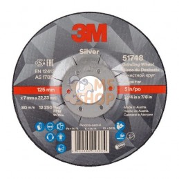 Disque à meuler T27 - 125x7x22,23mm | 3M Disque à meuler T27 - 125x7x22,23mm | 3MPR#505603