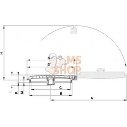 Couvercle à charnière D.455 surface plane avec serrure | ARAG Couvercle à charnière D.455 surface plane avec serrure | ARAGPR#11