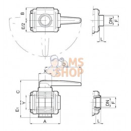 Bille - soupape 3 voies 3" M | ARAG Bille - soupape 3 voies 3" M | ARAGPR#1120940