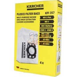 Sac filtrant WD/SE (4x) | KÄRCHER Sac filtrant WD/SE (4x) | KÄRCHERPR#1121691