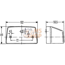 Éclairage de plaque d'immatriculation R10W | HELLA Éclairage de plaque d'immatriculation R10W | HELLAPR#511692