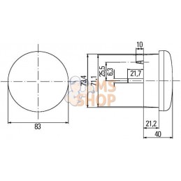 Feu arrière 24 V LED Hella | HELLA Feu arrière 24 V LED Hella | HELLAPR#511335