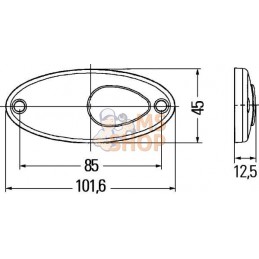 Feu de gabarit LED, blanc | HELLA Feu de gabarit LED, blanc | HELLAPR#511556