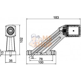 Feu de gabarit LED ga. Hella | HELLA Feu de gabarit LED ga. Hella | HELLAPR#511422