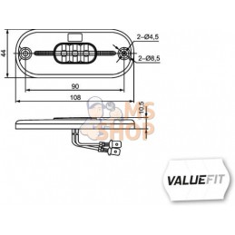 Feu de gabarit LED rouge | HELLA VALUEFIT Feu de gabarit LED rouge | HELLA VALUEFITPR#922266