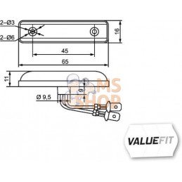 Feu de position à LED, arrière | HELLA VALUEFIT Feu de position à LED, arrière | HELLA VALUEFITPR#922300