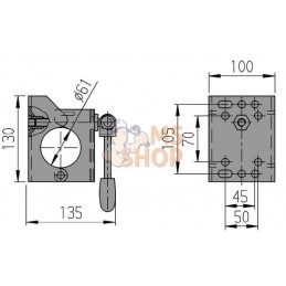 Support de roue jockey Ø 60mm manette escamotable | AL-KO Support de roue jockey Ø 60mm manette escamotable | AL-KOPR#873651