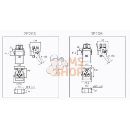 Raccord multiple DN10-2x1/2" BSPP fixation femelle | FASTER Raccord multiple DN10-2x1/2" BSPP fixation femelle | FASTERPR#825091